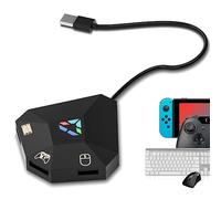 Adaptador Conversor de Teclado y Ratón NS USB con Cable Convertidor Indicador LED de Conexión para PS4 / para PS3/ para Xbox One/para Xbox 360/ para Switch Lite Función de Botón de Reinicio
