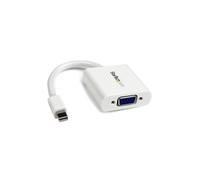 Adaptador / conversor Mini DisplayPort a VGA - Conversor de vídeo Mini DP a VGA - M/F - 1920 x 1200 - Blanco - MDP2VGAW