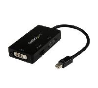 StarTech.com Adaptador Conversor de Mini DisplayPort a VGA DVI o HDMI - Convertidor A/V 3 en 1 para viajes