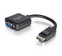 Adaptador convertidor activo de DisplayPort a VGA C2G 20 cm negro