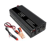 Adaptador Convertidor Cargador Portátil 1500 W/2000 W/2600 W con Enchufe Universal Pantalla LED para Coche Inversor CC 12 V A CA 220 V(2600W 12V)