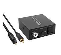 Adaptador convertidor de audio digital óptico a coaxial o coaxial a óptico, convertidor de audio digital coaxial bidireccional, convertidor coaxial a óptico digital