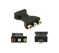 Adaptador convertidor de audio y vídeo compuesto HDMI macho a 3 RCA hembra para pantallas de TV