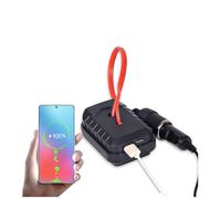 Adaptador convertidor de batería alimentado por USB con puertos USB duales y enchufe de CA para BL1830 BL1840 BL1815 y para modelos A3/2106, negro, hub (para batería 2106)