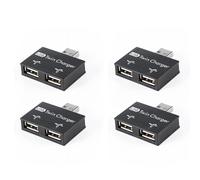 Adaptador convertidor de concentrador de carga USB 2.0 macho a dos hembras, 2 puertos, DC5V.