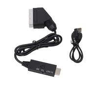 Adaptador convertidor de interfaz multimedia SCART a HD, tecnología avanzada de procesamiento de señal para una fidelidad de imagen óptima,
