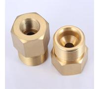 Adaptador convertidor de latón W21.8 a G5/8 o G5/8 a W21.8 Conector de regulador de cilindro para cilindro a regulador de CO2 de acuario, 2