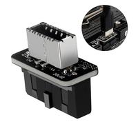 Adaptador convertidor de panel frontal USB 3.0 a USB 3.1/3.2 Tipo C, enchufe europeo.