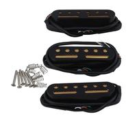 Adaptador convertidor de pastilla humbucker de bobina simple amarilla de 3 piezas for guitarra eléctrica(Schwarz)