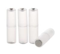 Adaptador convertidor de pilas AAA a AA, 4 unidades, caja cilíndrica