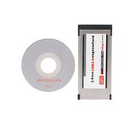 Adaptador convertidor de tarjeta ExpressCard de 2 puertos a USB 3.0 de 34 mm