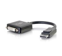 Adaptador convertidor DisplayPort a DVI-D Single Link C2G 20 cm negro