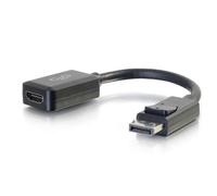 Adaptador convertidor DisplayPort a HDMI C2G 20 cm negro