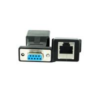 Adaptador Convertidor Extensor Vga a Rj45 Negro PVC 2 Piezas