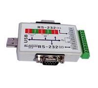 Adaptador convertidor industrial USB a 2 puertos RS232 TTL serie COM FT232RL de 1 Mbps con cable de 1,5 m