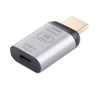 Adaptador convertidor USB 3.1 tipo C hembra a HDMI macho tipo A 4K 60Hz compatible con MacBook Chromebook Pixel_Surprise Gift
