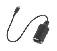Adaptador convertidor USB C PD a toma de mechero de coche de 12 V 60 W (hembra) para cargador de coche y aspiradora de coche - JJ