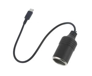 Adaptador convertidor USB C PD a toma de mechero de coche de 12 V 60 W (hembra) para cargador de coche y aspiradora de coche - JJ