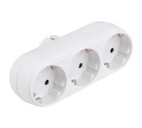 Adaptador Corriente Triple Panel Resistente y Antillama Instalación y Estético para Hogar