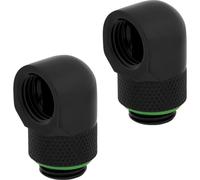 Adaptador Corsair XF 90° Paquete De 2 Conexión Negro Compatible Con CORS