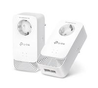 Adaptador CPL - TP-LINK - G.hn2400 - 2+2 Puertos Gigabit - Toma Integrada - 1428 Mbps