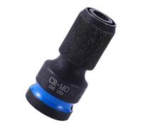 Adaptador cuadrado de 1/2 pulgada a enchufes hexagonales de 1/4 pulgadas, agarre seguro, diseño de cuatro flautas, anticorrosión, para proyectos profesionales, adaptador de cambios rápidos