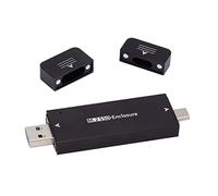 Adaptador CY M.2 a USB, NVME M-Key M.2 NGFF SATA SSD a USB 3.0 tipo A y tipo C Combo PCBA Caso 2230/2242 mm Adaptador RTL920B Chipset