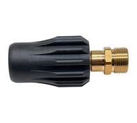 Adaptador D12 de boquilla larga compatible con KEW WAP Nilfisk de alta presión, adaptador de conexión, bloqueo de rodamientos de bolas, diseño robusto mangueras (M22 x 1,5 rosca exterior)