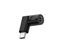 Adaptador DC Hembra a USB Tipo-C Macho - 65W PD, Conector en Forma de I
