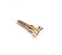 Adaptador ddHiFi DJ44AG conector 2.5 mm a 4.4 mm dorado transparente