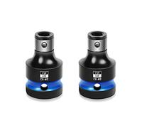 Adaptador de 1/2 pulgada con conector cuadrado a hexágono de 1/4 de pulgada (2 piezas)