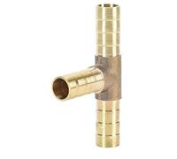 Adaptador de 2, 3 y 4 vías for tubería de agua Pagoda de latón, conector de reparación de plomería de latón, 1 pieza(Yellow,19MM)