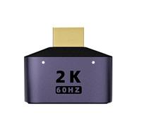 Adaptador de 2K a adaptador, pequeño adaptador de computadora de salida HD con indicador | Adaptador de estación de acoplamiento portátil ligero compatible con múltiples dispositivos