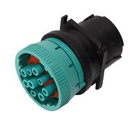 Adaptador De 9 Pines J1939 II, Adaptador De Puerto De Diagnóstico Para Camión, Adaptador De Enlace De Diagnóstico, Convertidor De OBD-II, Verde Y Negro Para Enlace De Datos Nexiq