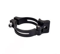 Adaptador de abrazadera de desviador delantero para marco de bicicleta, conversión de montaje de banda a soldadura - aleación de aluminio de 34,9 mm/31,8 mm, negro (34,9)