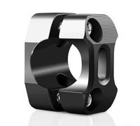 Adaptador de abrazadera de manillar diseñado para condiciones todoterreno, elevadores de aluminio CNC que proporcionan un ajuste seguro para manillares de 28 mm (negro)