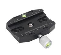 Adaptador de Abrazadera de Placa de Liberación Rápida, Abrazadera QR Universal de Aluminio para Trípode de Cámara DSLR, Placa de Liberación Rápida con Orificio de Tornillo de 1/4