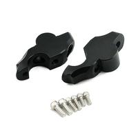 Adaptador de Abrazadera elevada para Manillar de Motocicleta de 28mm, Elevador de Montaje de Manillar para RNINET R9T R NineT 2014-2021 Accesorios Tubo dirección(Plata)