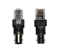Adaptador de acoplador coaxial BNC hembra a RJ45 macho para pruebas de línea flexible