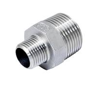 Adaptador de acoplador de conector de tubería con boquilla hexagonal reductora macho BSP NPT(BSPT SS304-3/4 To 1/4 Inch)