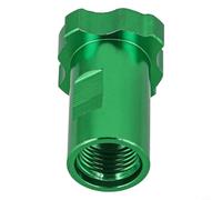Adaptador de acoplador rápido, conector de aluminio para pulverizador de pintura, compatible con tazas medidoras roscadas de 16 x 1.5, bricolaje y uso profesional (verde)