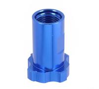 Adaptador de acoplador rápido para vasos pulverizadores de pintura, dientes interiores de 16 x 1.5, conector de aluminio para tazas medidoras (azul)