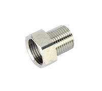 Adaptador de acoplamiento de acero inoxidable de 5/8 hembra a 1/2 macho