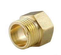 Adaptador de acoplamiento de manguera de gas de latón 3/8 hembra x 1/4 rosca macho para uso con propano butano y natural para aparatos de cocina de gas