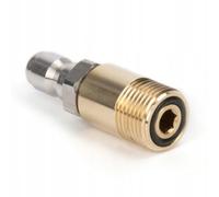Adaptador de acoplamiento rápido de 1/4" Inox a rosca exterior M18 x 1,5 para limpiador de alta presión, accesorios de latón y acero inoxidable, 250 bar, 150 °C, para Lavor Vertigo 26 y Kärcher HD HDS