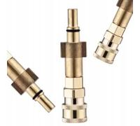 Adaptador de acoplamiento rápido de 1/4 pulgadas, repuesto para limpiadora de alta presión Bosch Black&Decker Makita Stanley | Rosca de bayoneta, pasador 12 mm, 160 bar, 10 l/min, 60 °C