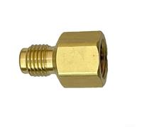 Adaptador de acoplamiento rápido de latón R410 1/4 SAE a 5/16 SAE hembra para acceso de válvula de aire acondicionado y mantenimiento automotriz HVAC