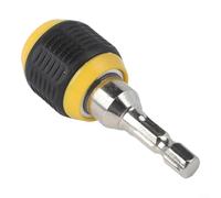 Adaptador de acoplamiento rápido de vástago hexagonal, 60 mm x 24 mm, convertidor de mango hexagonal de 1/4 pulgadas para taladros eléctricos, reemplazo de broca de cambio rápido, mango redondo