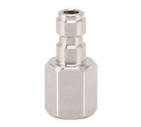 Adaptador de acoplamiento recto hembra de acero inoxidable 304 con rosca BSPP de 1/8 de pulgada para conexión inflable de cilindro de CO2.