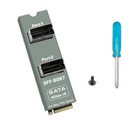 Adaptador de actualización de servidor doméstico, placa PCIe Gen3, salidas SFF-8087 de 2 puertos, expansión de 8 unidades, planificación de carcasa compacta, comprobaciones de diseño del constructor
